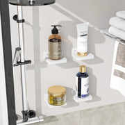 Mini Floating Shelves Wall Mounted Set of 4 White by salelink.co.nz