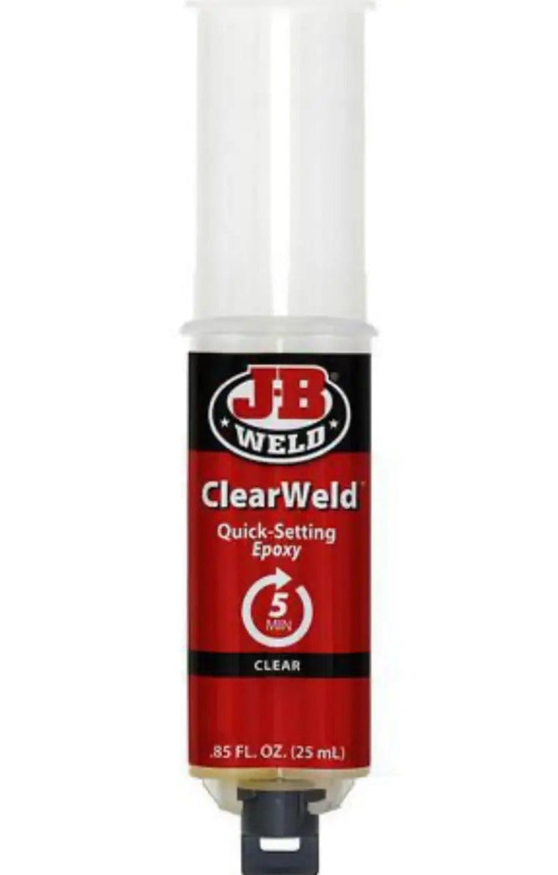 JB Weld ClearWeld Epoxy Adhesive Syringe Mixer 25ml - 50112 by Racing Pro NZ Ltd