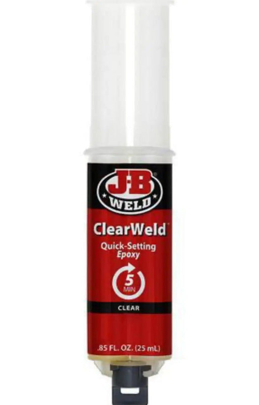 JB Weld ClearWeld Epoxy Adhesive Syringe Mixer 25ml - 50112 by Racing Pro NZ Ltd
