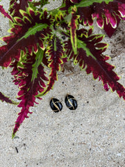 Kōhatu Pango Earrings by Tahana Jewellery