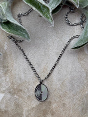 Pāua Whetū Silver Necklace by Tahana Jewellery