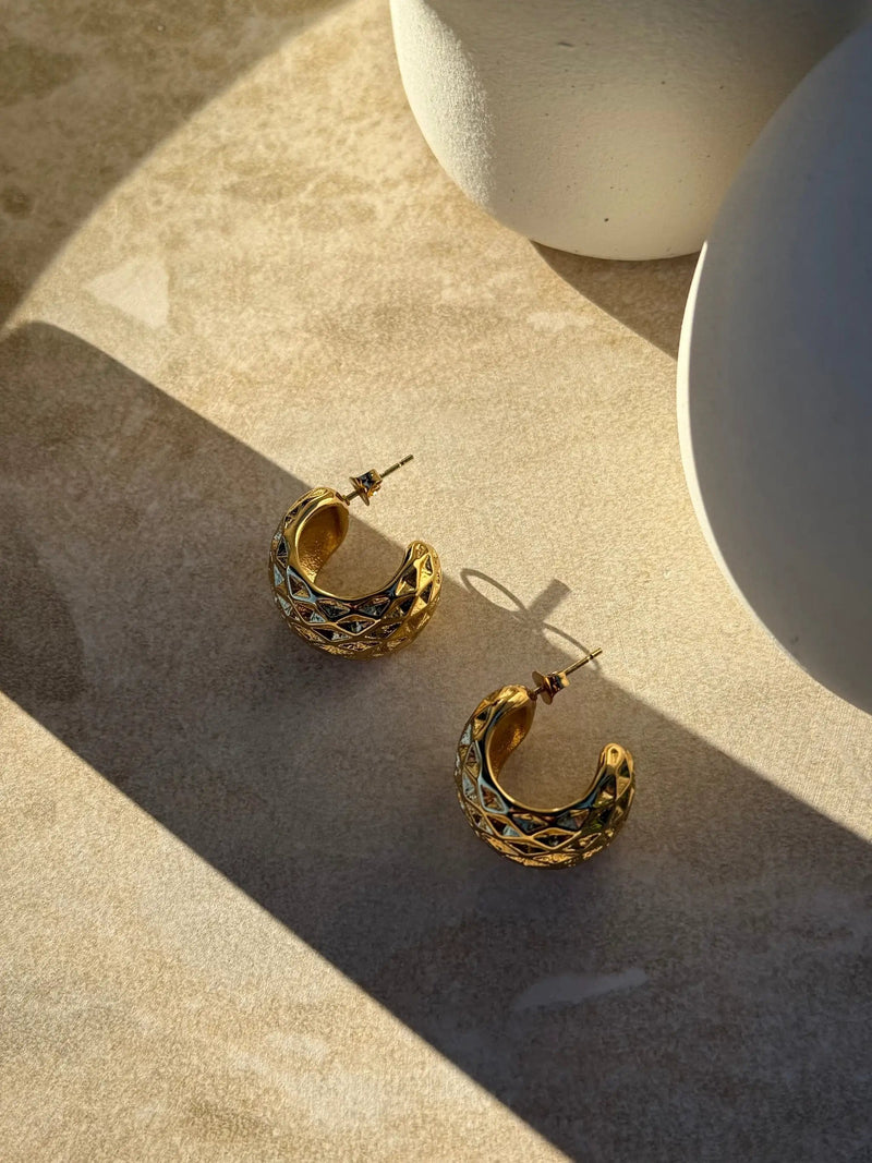Kōhatu Koura Gold Earrings by Tahana Jewellery