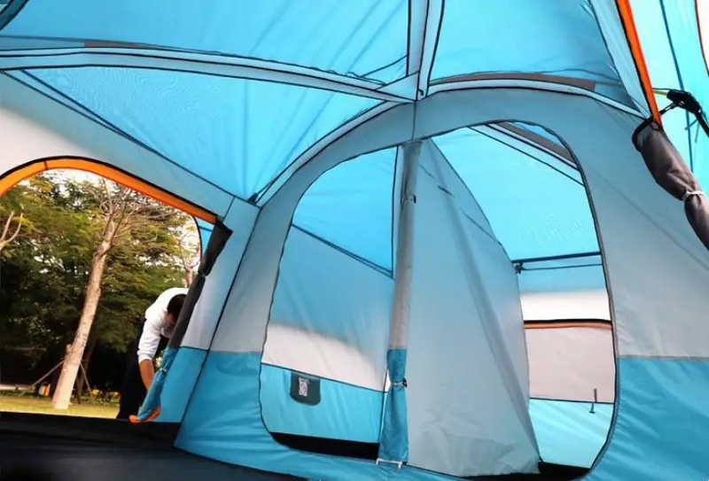 Camping Tent 8-12persons 430x305x203cm Blue by salelink.co.nz