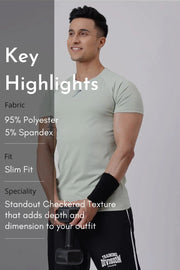 Grain T-shirt Light Green by Fuaark Nz