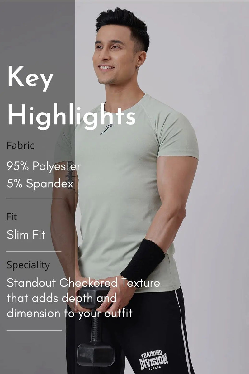Grain T-shirt Light Green by Fuaark Nz
