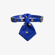 Pidan New Zealand Fashion PIDAN Blue Tiger Pattern Pet Necktie Collar With Breakaway Safety Pidan Blue Tiger Necktie Collar With Breakaway Safety