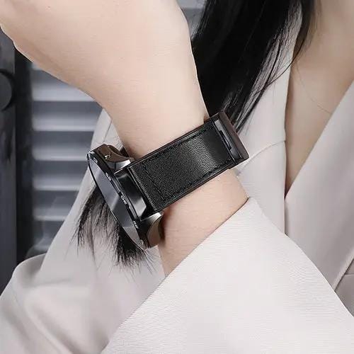 BroDeals Watches Universal Leather Watch Strap with Magnetic Buckle Universal Leather Watch Strap with Magnetic Buckle