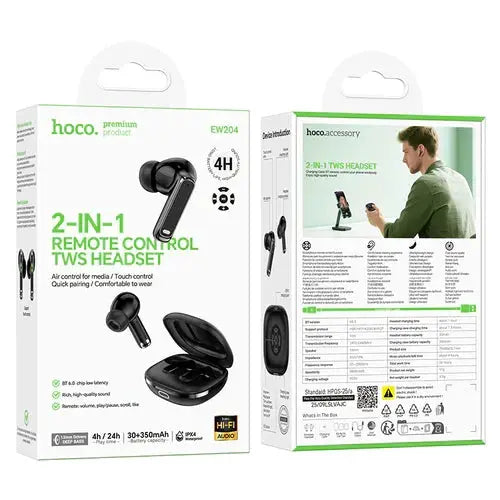 TWS Earbud with Remote Control, IPX4 Waterproofing by BroDeals