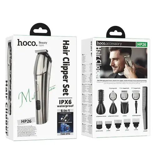 Electric Hair Clipper with IPX6 Waterproofing, LED Battery Display, 7500 RPM by BroDeals