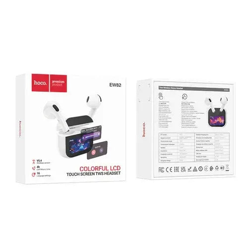 BroDeals Earphone TWS Earbud w/ LCD Touch Screen, 4 Hours TWS Earbud w/ LCD Touch Screen, 4 Hours