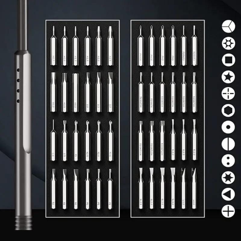 g8buynz g8buynz Magnetic Precision Screwdriver Set 48 in 1 S2 Tool Steel Driver Bits Magnetic 48 In 1 Precision Screwdriver Set S2 Tool Steel