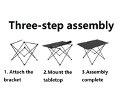 Ecotrek Aluminum Alloy Roll-Up Camping Table - PRI10116 by ECOTREK