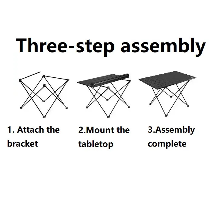 Ecotrek Aluminum Alloy Roll-Up Camping Table - PRI10116 by ECOTREK