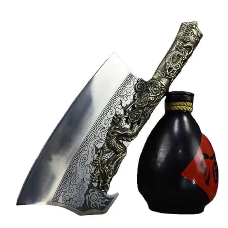 Bone Cutting Knife Integrated Copper Handle Bone-cutting Knife No Rust Leather Case by China Dropship