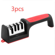 Multi-functional Creative Three-segment Four-part Form Fast Fabulous Sharpening Product 01 Black And Red Four Sections by China Dropship