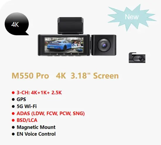 Action Outdoors Limited M550PRO 4K HD Dash Cam M550PRO 4K HD Dash Cam