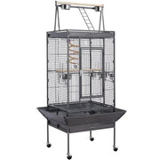 H68.5'' Play Top Parrot Cage Metal Rolling Bird Cage by Yaheetech