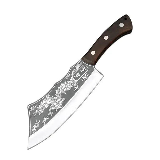 Forged Dragon Pattern Firewood Tree Cutter Agricultural Outdoor Bamboo Cutting Machete Grass Cutting Sickle Household Bone Cutting Cleaver Chopper Sets Of Dragon Slayer Black by China Dropship