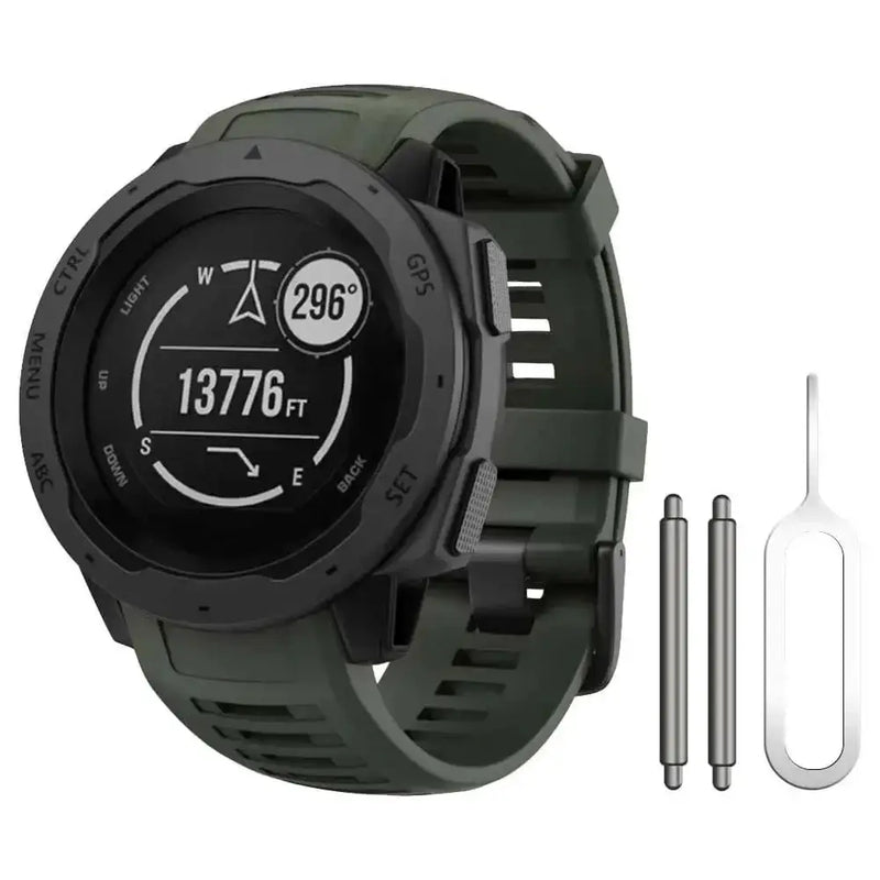 Soft Silicone Strap for the Garmin Instinct 1/2/Solar/Tactical Series (available in 5 colours) by Habicare