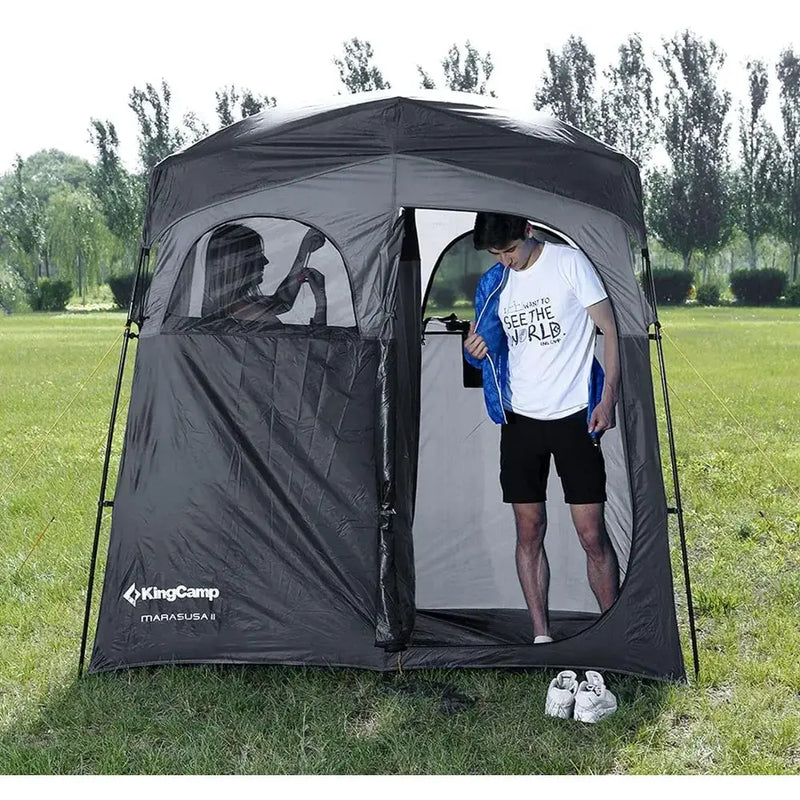 Oversized Portable Camping Shower Privacy Tent with Floor by Action Outdoors Limited