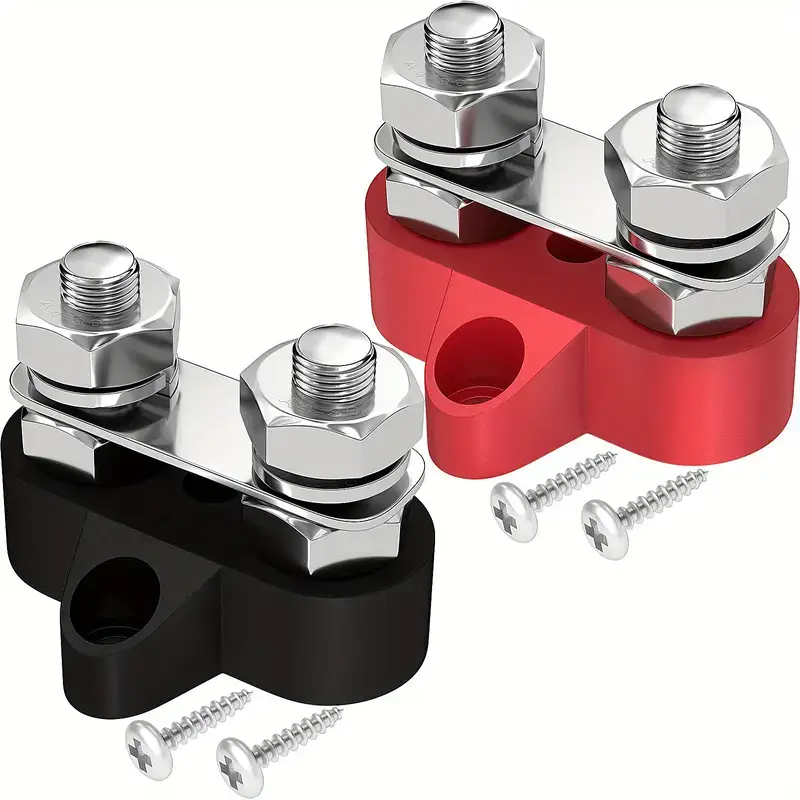 2PCS M8 Battery Junction Block Insulated Power and Ground Battery Junction by salelink.co.nz