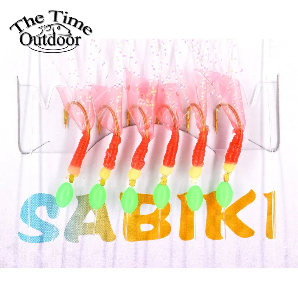 5 Packs High Quality Sabiki Sea Fishing Lures Rigs Hooks Saltwater Soft Fishing Lure Tackle For Big Game de pesca - Action Outdoors Kiwi