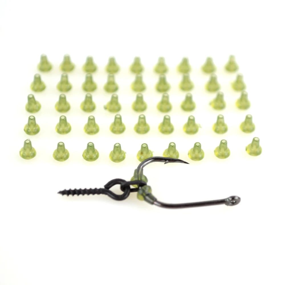 Hirisi 50pcs Rubber Fishing Rigs Fish Hook Stopper Terminal Tackle Accessories AH036 - Action Outdoors Kiwi
