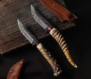 Factory Mongolia Handle Meat Knife Sheep antlers and deer antlers by China Dropship
