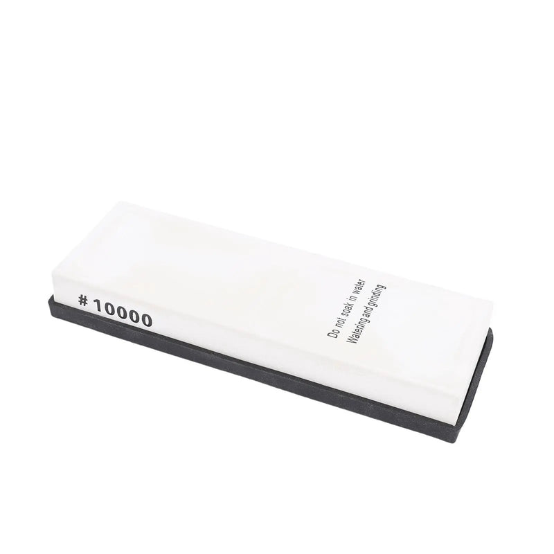 Grit 10000 Sharpening Stone White Corundum Fine Polishing Whetstone With Angle Guide Anti Slip Base For Kitchen by China Dropship