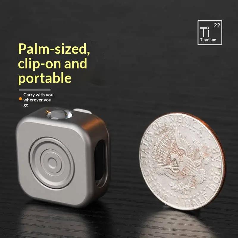 Titanium Alloy Mini Flashlight Magnetic Attraction - Titanium Alloy Mini Flashlight Magnetic Attraction Sand blast by China Dropship