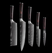 Chef Knives Kitchen Knives Cleaver Slicing Knives 8pcs punches by China Dropship