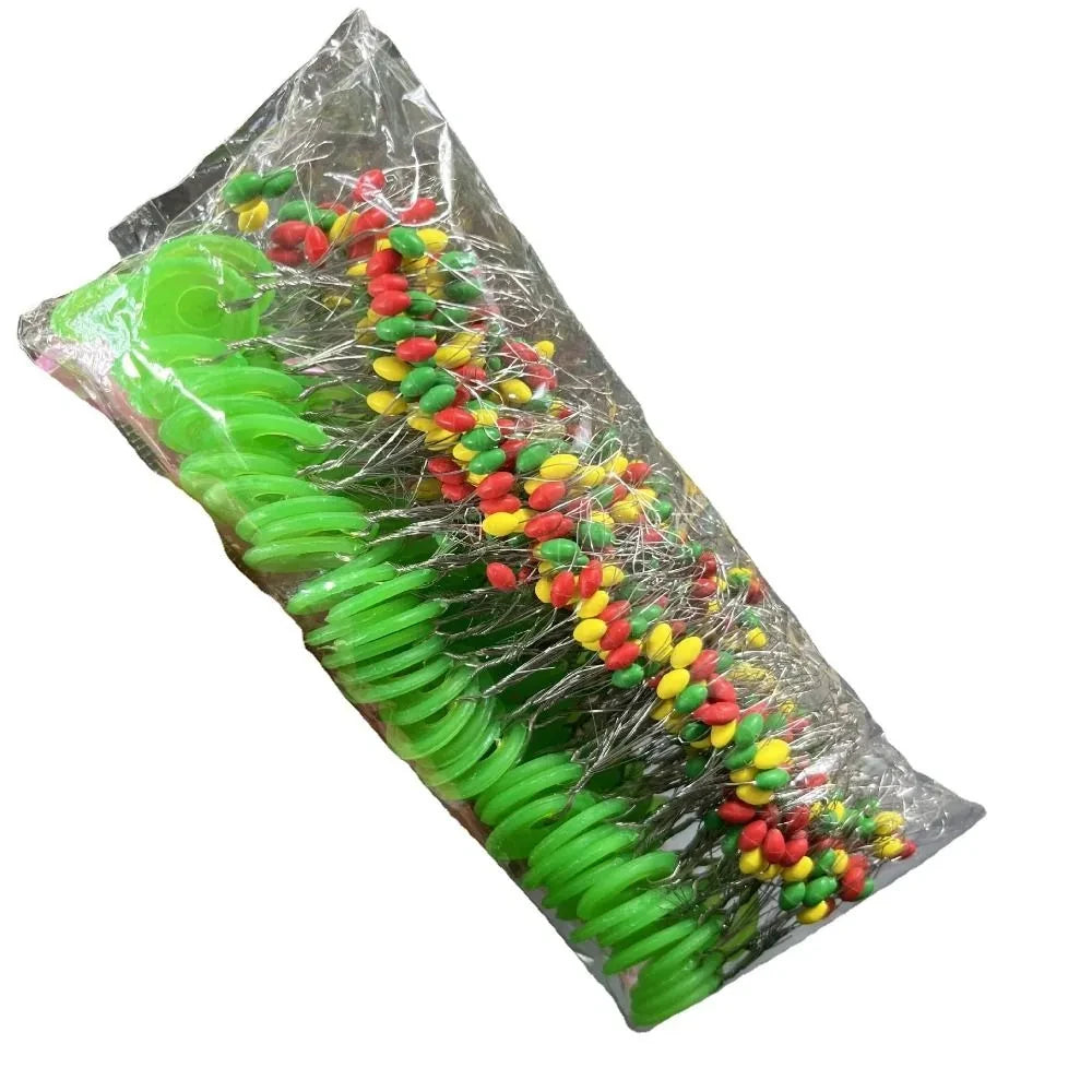 600pcs 100 Groups Float Rubber Stopper Fishing Bobber Stopper Float Oval Bean Space Fishing Line Tackle Accessories - Action Outdoors Kiwi