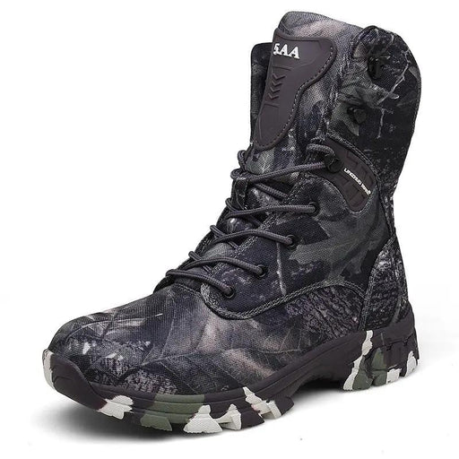 High-Top Camouflage Waterproof Combat Boots – Men's Tactical Outdoor Boots by Mead's Supply & Equipment Outfitters limited
