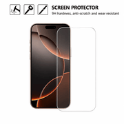 techplus IPhone 14 Pro Clear Tempered Glass Screen Protector 2 Pack 9H 2.5D Edge iPhone 14 Pro Tempered Glass Screen Protector 2 Pack