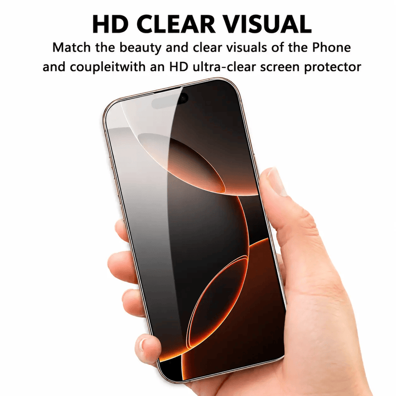 techplus iPhone 14 Pro Max Tempered Glass Screen Protector 9H HD Clear 2 5D Rounded Edge iPhone 14 Pro Max Tempered Glass Screen Protector 9H