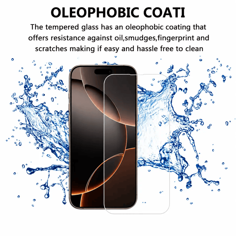 techplus IPhone 14 Pro Clear Tempered Glass Screen Protector 2 Pack 9H 2.5D Edge iPhone 14 Pro Tempered Glass Screen Protector 2 Pack