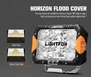 LIGHTFOX Pegasus Series 9inch Osram LED Driving Lights 1 Lux @906m 11,390 lumens by Kiwi Offroad
