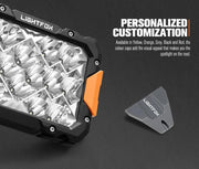 LIGHTFOX Pegasus Series 9inch Osram LED Driving Lights 1 Lux @906m 11,390 lumens by Kiwi Offroad