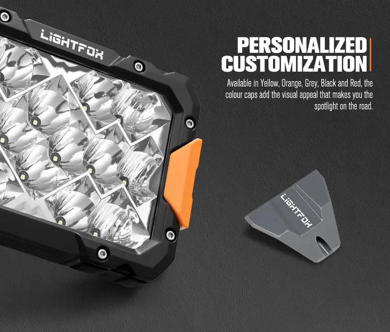 LIGHTFOX Pegasus Series 9inch Osram LED Driving Lights 1 Lux @906m 11,390 lumens by Kiwi Offroad