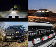 LIGHTFOX Pegasus Series 9inch Osram LED Driving Lights 1 Lux @906m 11,390 lumens by Kiwi Offroad