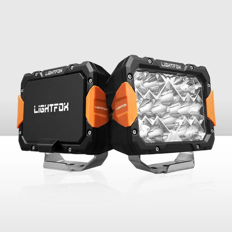 LIGHTFOX Pegasus Series 9inch Osram LED Driving Lights 1 Lux @906m 11,390 lumens by Kiwi Offroad