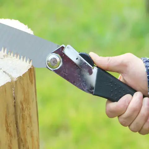 Folding Hand Saw - Portable Garden Pruning Saw for Woodworking & Outdoor Use by Mead's Supply & Equipment Outfitters limited