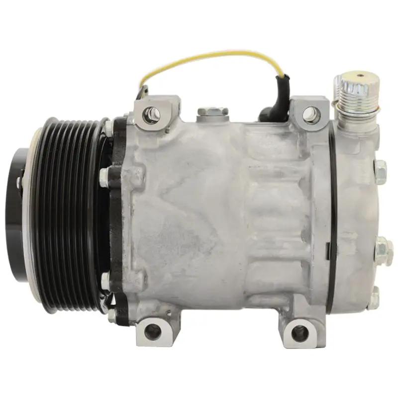 New Compressor fit SANDEN SD7H15 24V 8PV 126MM DM STO JDA HEAD IVECO TRUCK by JBH AUTO PARTS