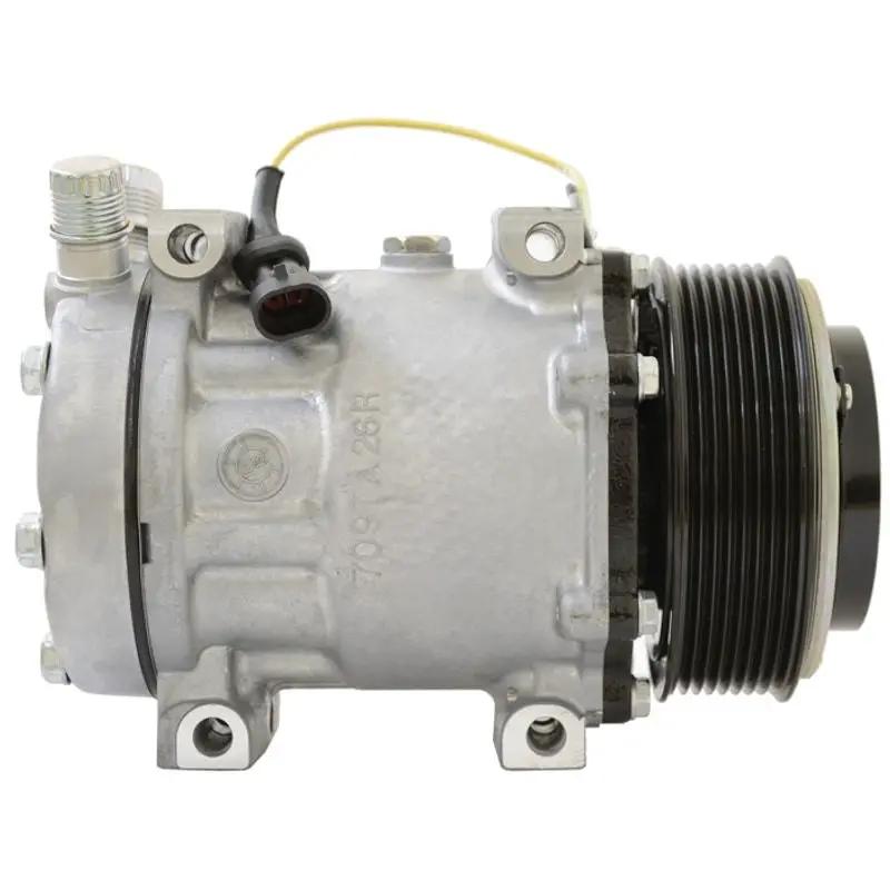 New Compressor fit SANDEN SD7H15 24V 8PV 126MM DM STO JDA HEAD IVECO TRUCK by JBH AUTO PARTS
