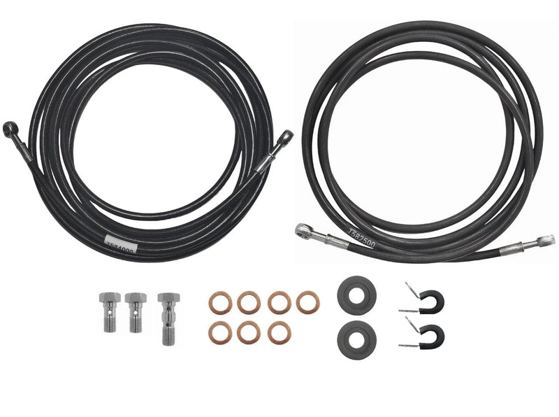 S/S Teflon Hose Kit - Banjo to Banjo - 1x2.5m & 1x4m by Trojan