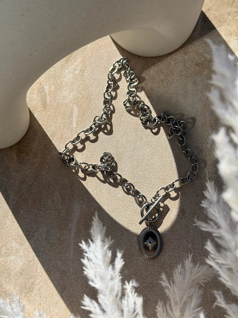 Aho Whetū Silver Necklace by Tahana Jewellery