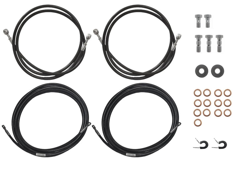 S/S Teflon Hose Kit - Banjo to Banjo - 2x1.5m & 2x5m by Trojan