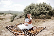 PELE Lalaga Woven Throw Pacific Designs Recycled Cotton Double Sided Lalaga Woven Throw Pacific Designs Recycled Cotton