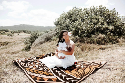 PELE Lalaga Woven Throw Pacific Designs Recycled Cotton Double Sided Lalaga Woven Throw Pacific Designs Recycled Cotton