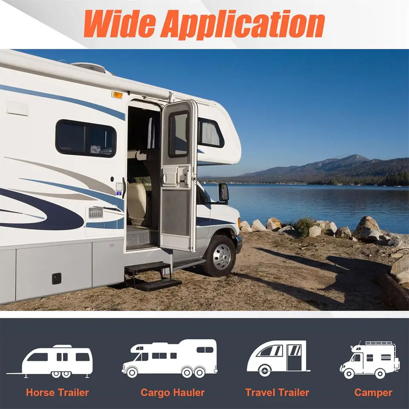 Black RV Entry Door Lock Camper Travel Trailer Latch Key by salelink.co.nz